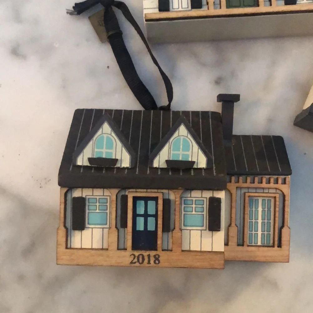 Hearth & Hand Magnolia l 3 House/Barn Ornaments 2018